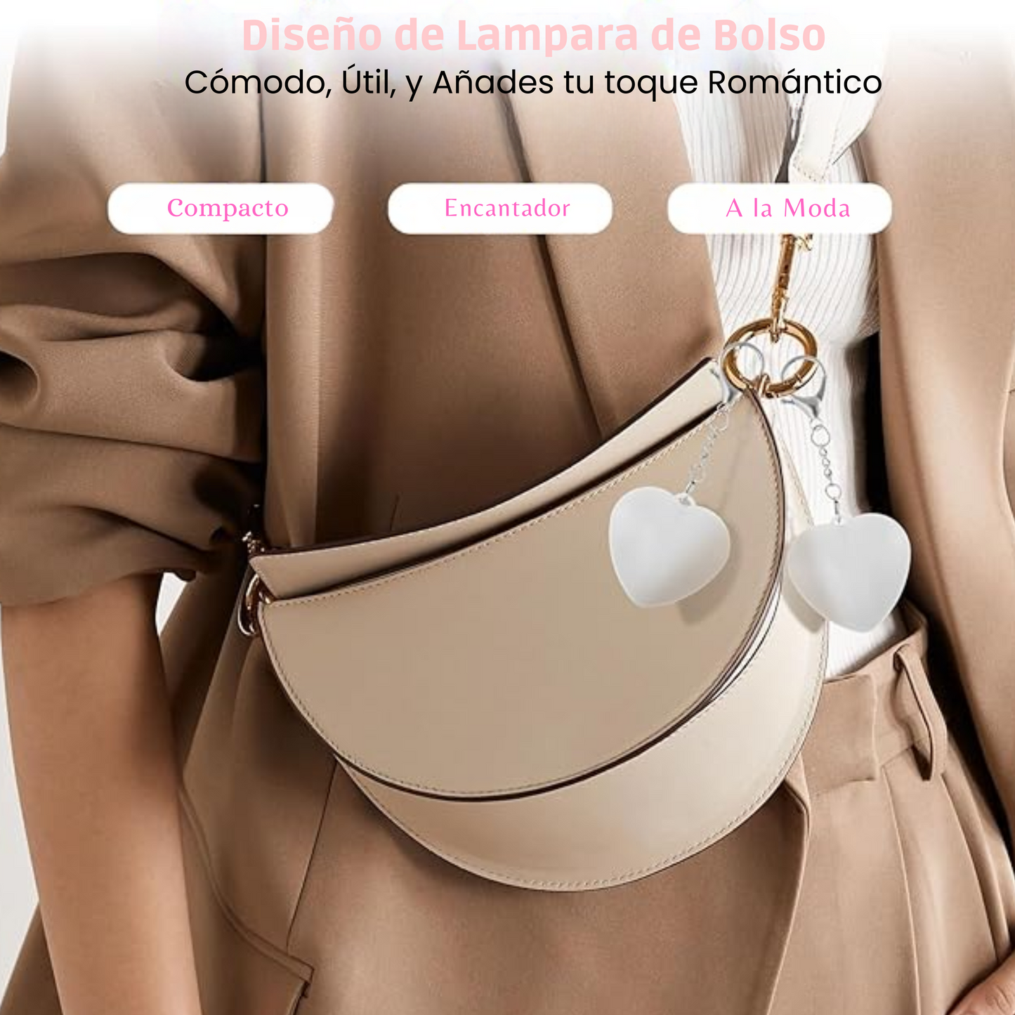 Corazón Led Para Tu Cartera o Bolso